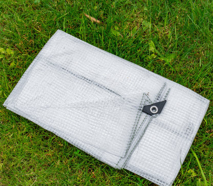 2m x 2m Clear Monotex 350gsm Supergrade Tarpaulin