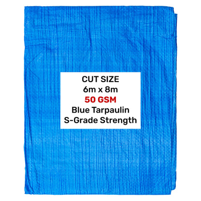 50gsm Lightweight Blue Tarpaulins