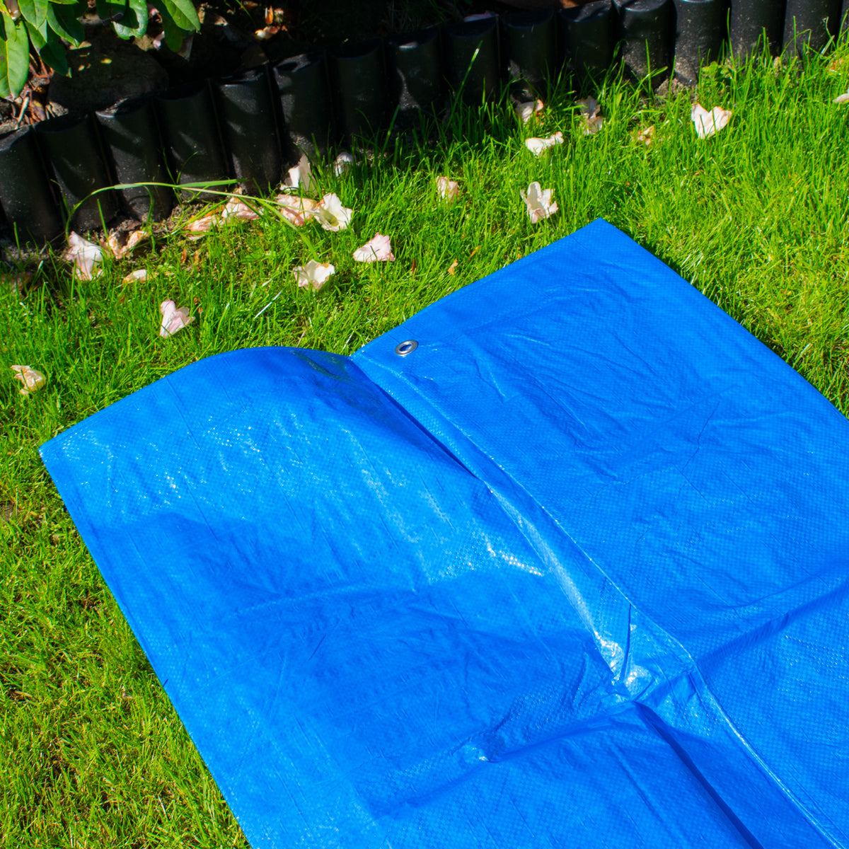 4m x 4m Blue 50gsm Tarpaulin