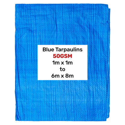 50gsm Lightweight Blue Tarpaulins