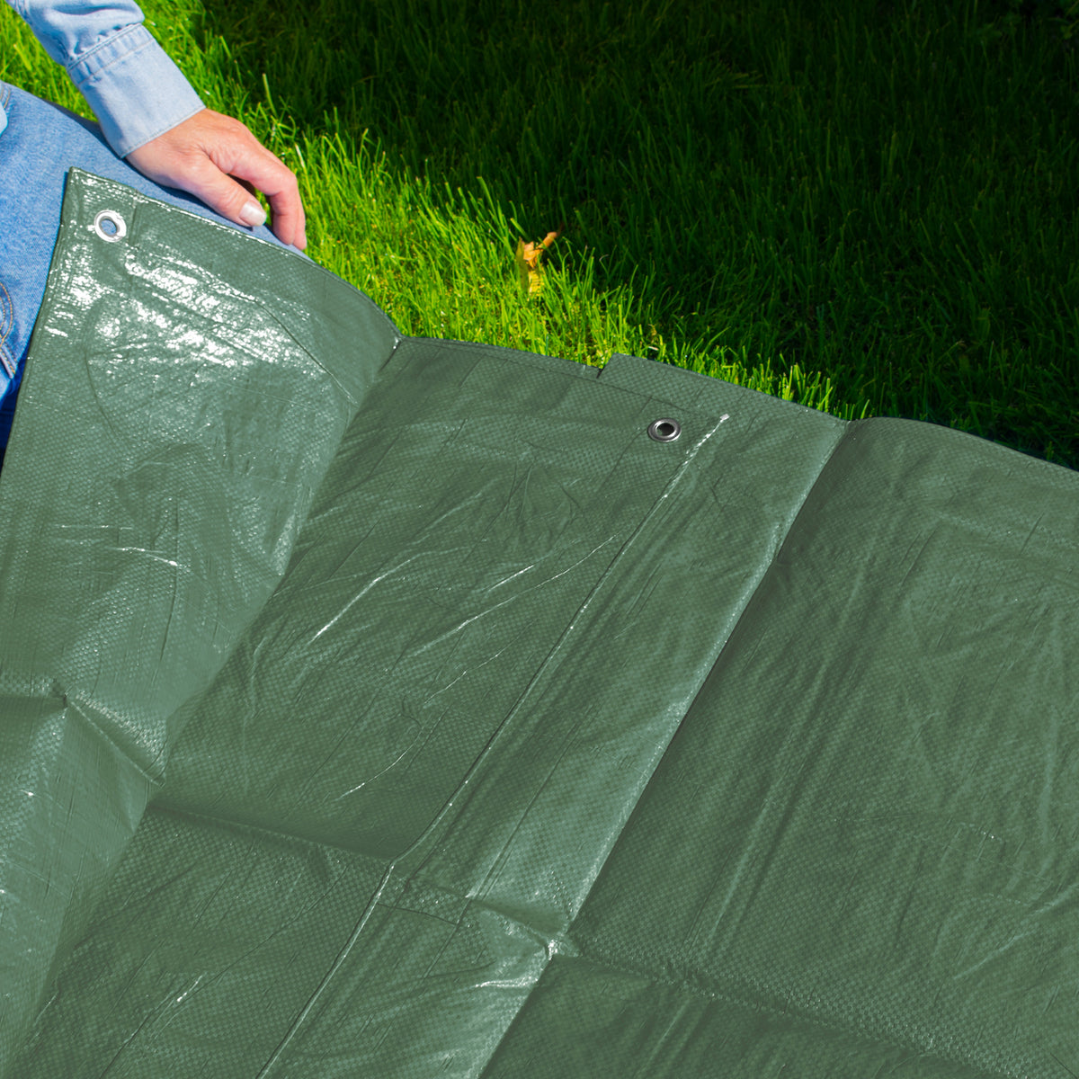 6m x 8m Green 100gsm Tarpaulin