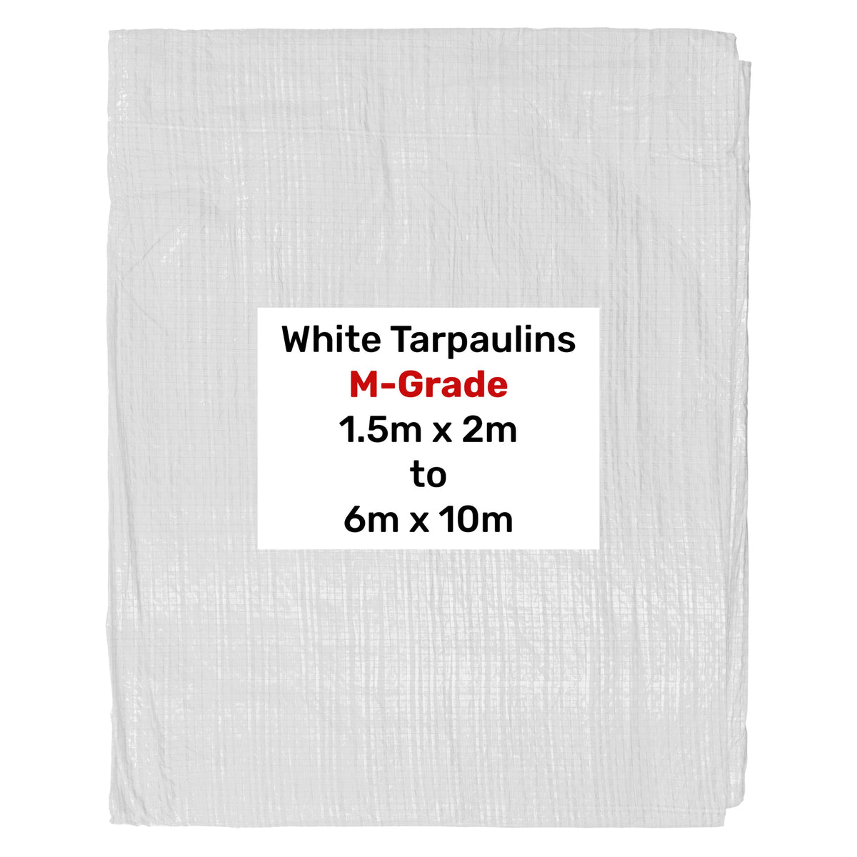 100gsm Pure White Tarpaulins