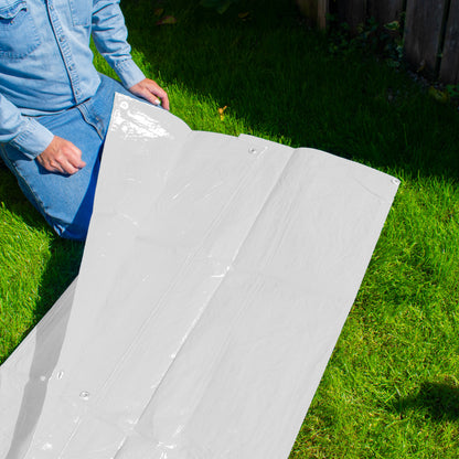 3m x 4m White 100gsm Tarpaulin