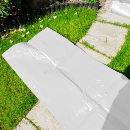 3m x 4m White 100gsm Tarpaulin