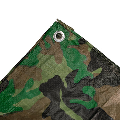 4m x 6m Camouflage 90gsm Tarpaulin