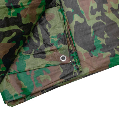 2m x 4m Camouflage 90gsm Tarpaulin