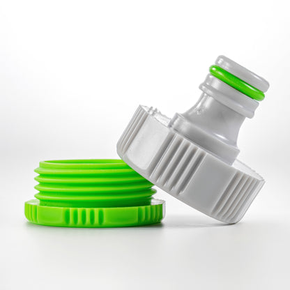 Female Tap Connector – 1” & 3/4” BSPF, Green & Grey