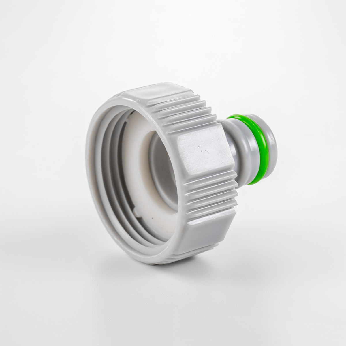 Female Tap Connector – 1” & 3/4” BSPF, Green & Grey
