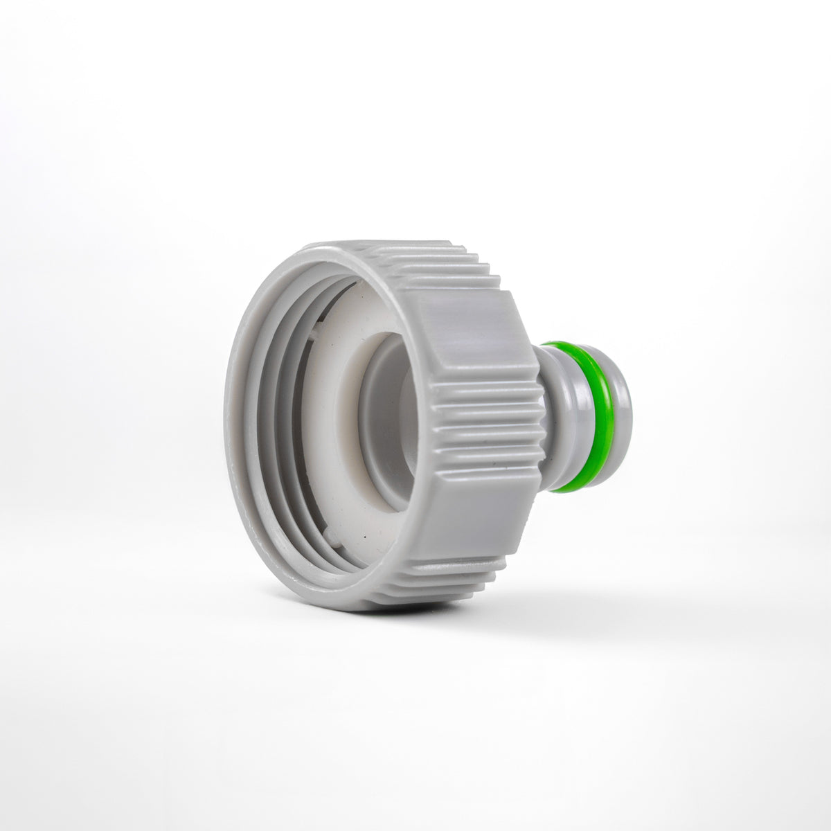 Female Tap Connector – 1” & 3/4” BSPF, Green & Grey