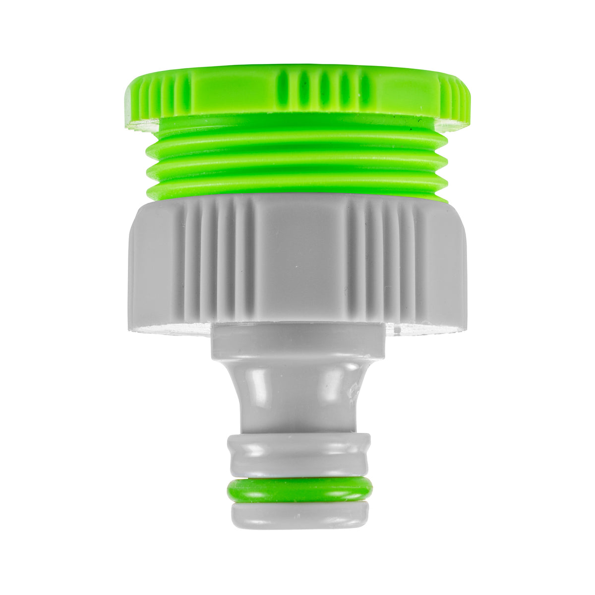 Female Tap Connector – 1” & 3/4” BSPF, Green & Grey