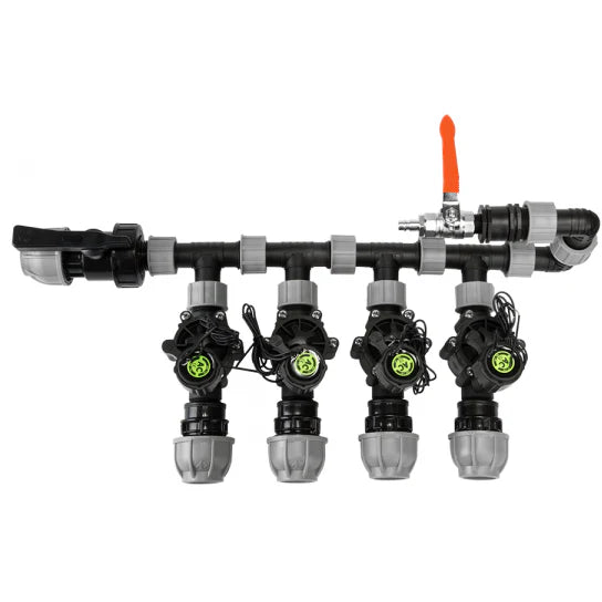 1" BSP Irrigation Tee with Swivel Threads, Female-Male-Male