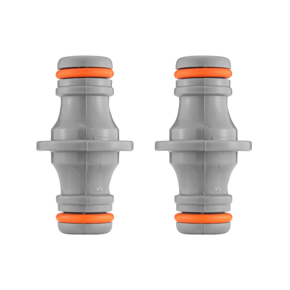 Double Male Garden Hosepipe Joiner (2x Pack)