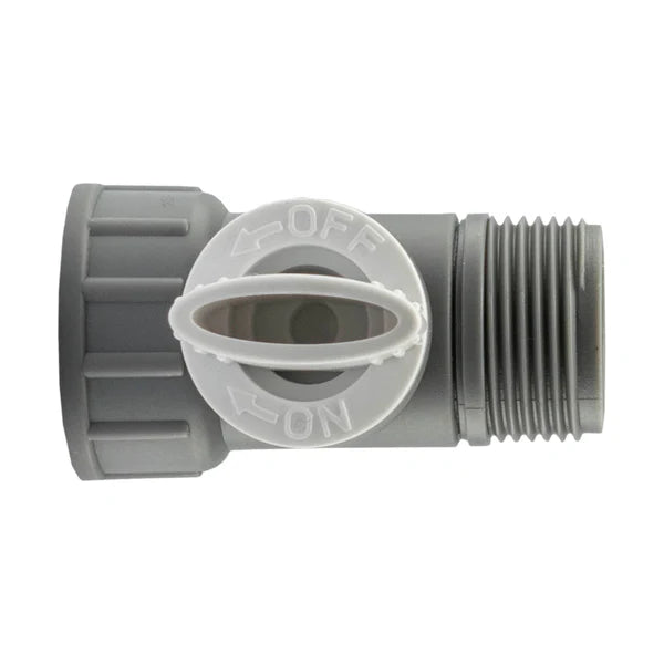 3/4" BSP Female to Male Valve, Grey