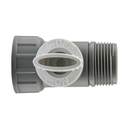 3/4" BSP Female to Male Valve, Grey
