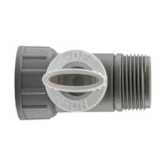 3/4" BSP Female to Male Valve, Grey