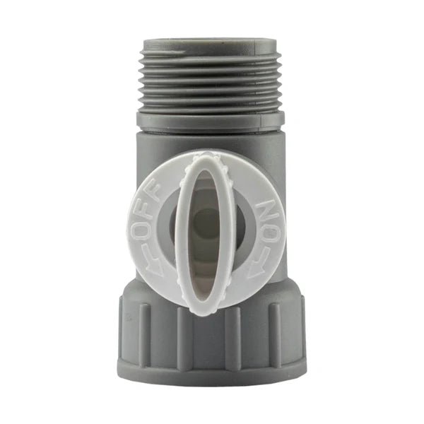 3/4" BSP Female to Male Valve, Grey