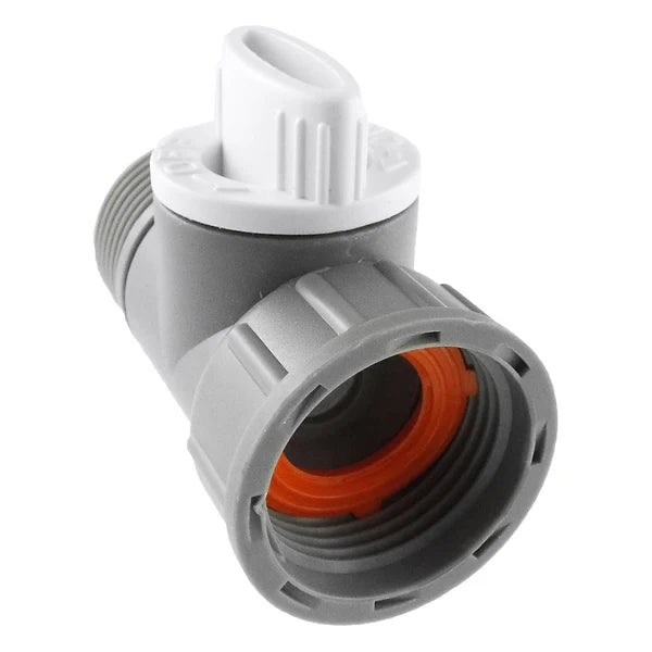 3/4" BSP Female to Male Valve, Grey