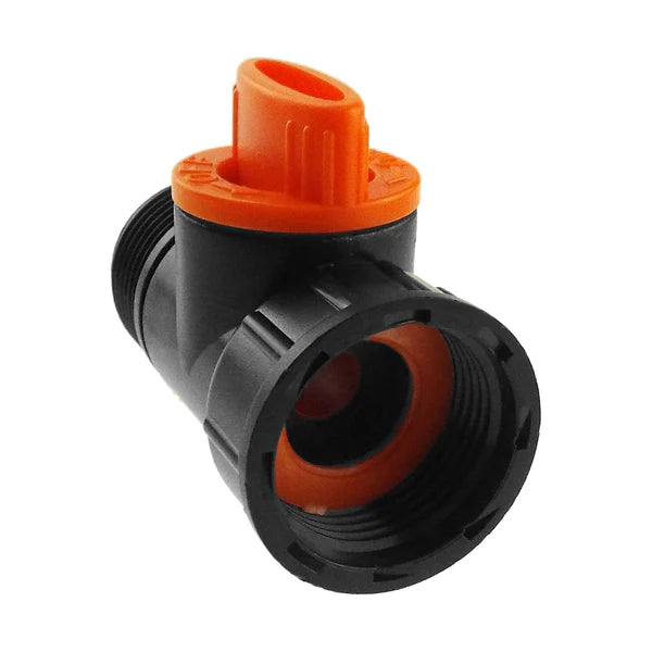 3/4" BSP Female to Male Valve, Black