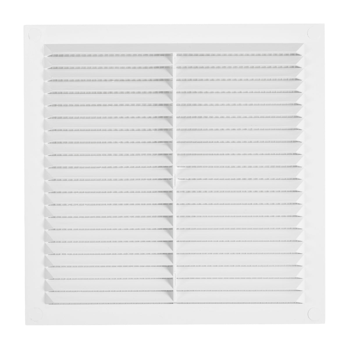 White Louvre Vent with Fly Screen, 140mm x 140mm
