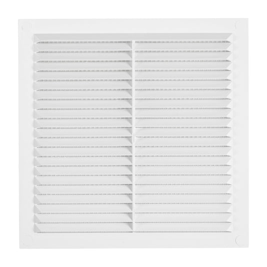 White Louvre Vent with Fly Screen, 140mm x 140mm