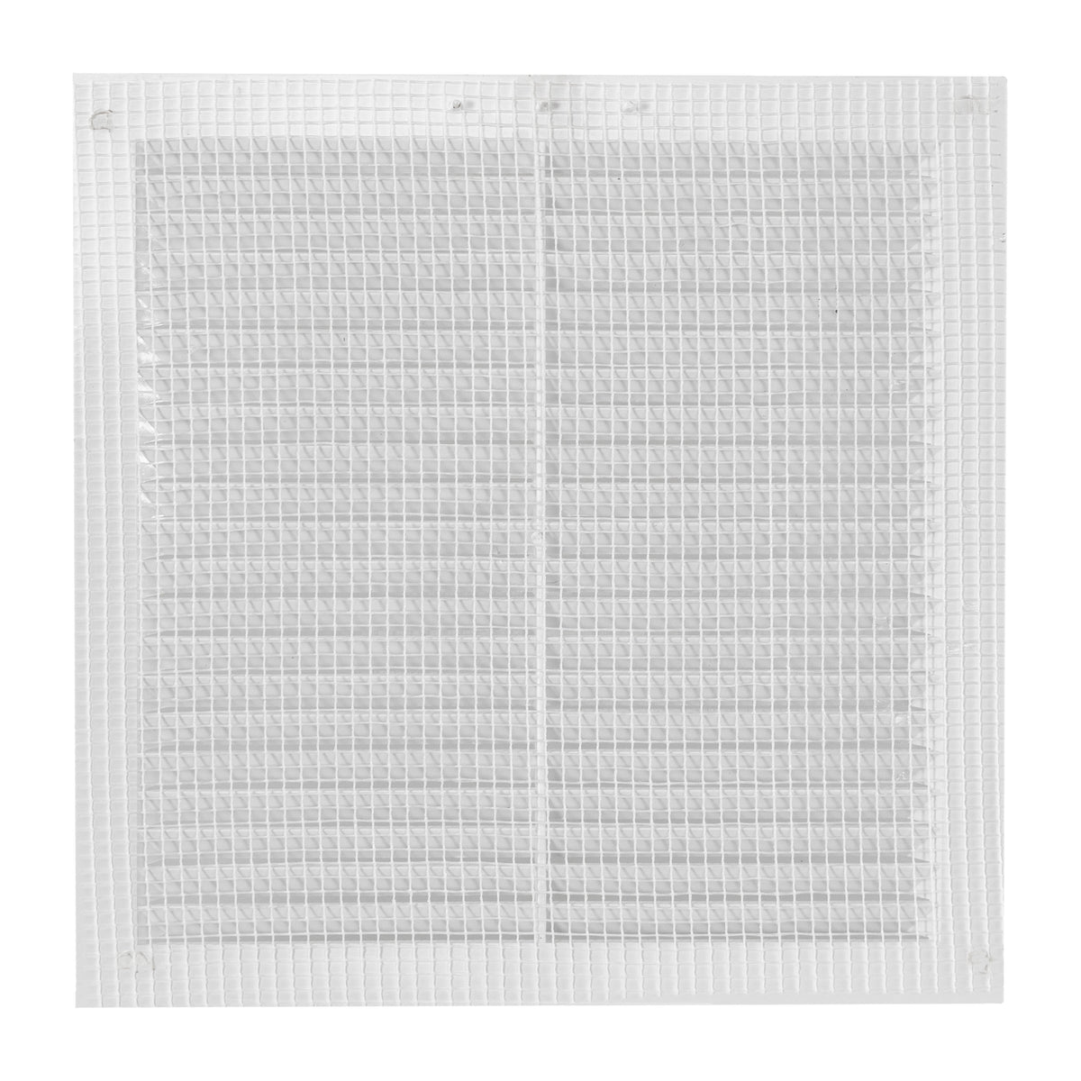 White Louvre Vent with Fly Screen, 140mm x 140mm
