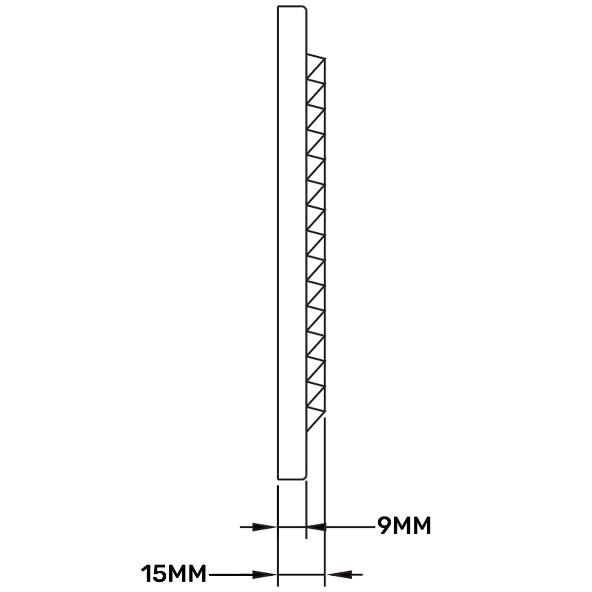 White Louvre Vent with Fly Screen, 150mm x 150mm