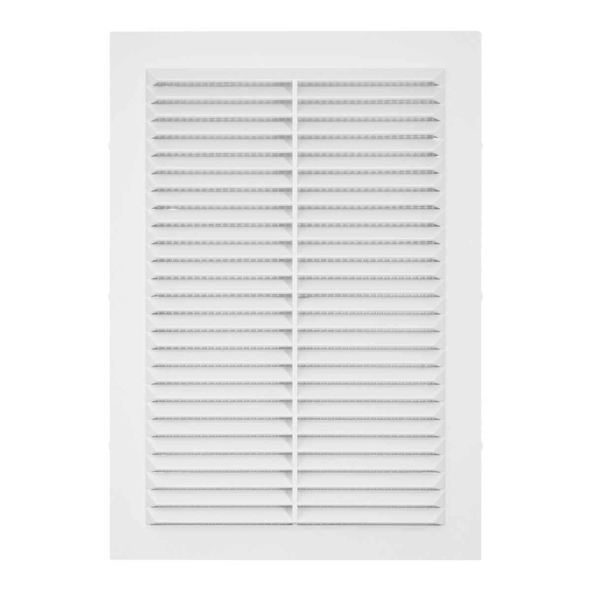 White Louvre Vent with Fly Screen, 170mm x 240mm