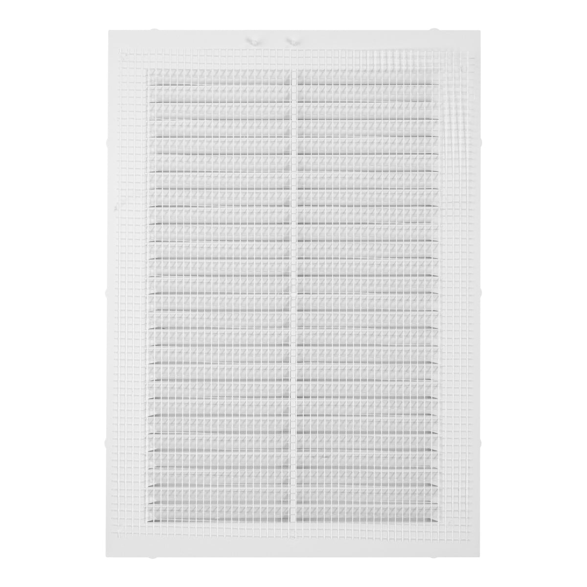White Louvre Vent with Fly Screen, 170mm x 240mm