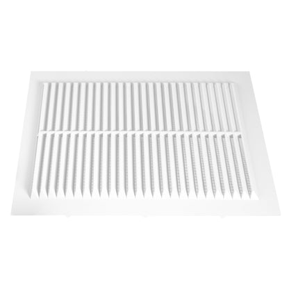 White Louvre Vent with Fly Screen, 170mm x 240mm