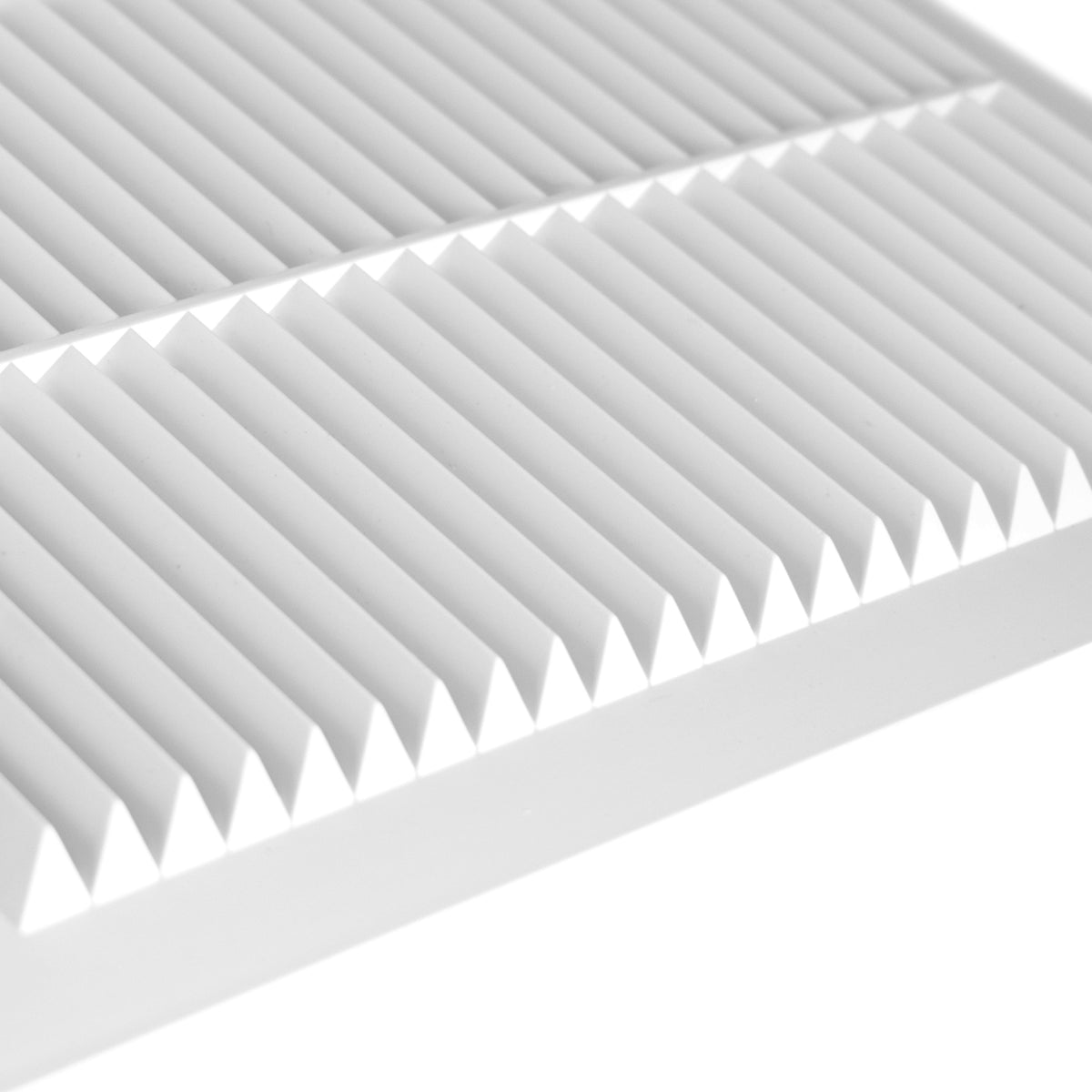 White Louvre Vent with Fly Screen, 170mm x 240mm