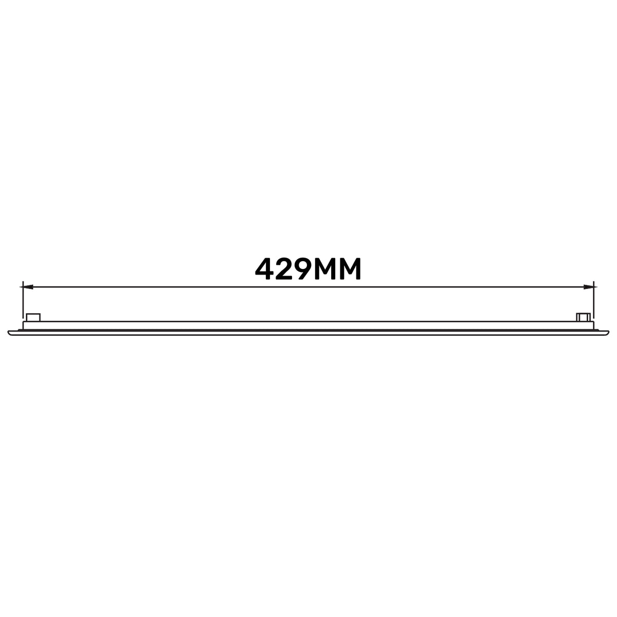 White Louvre Vent with Fly Screen, 110mm x 430mm