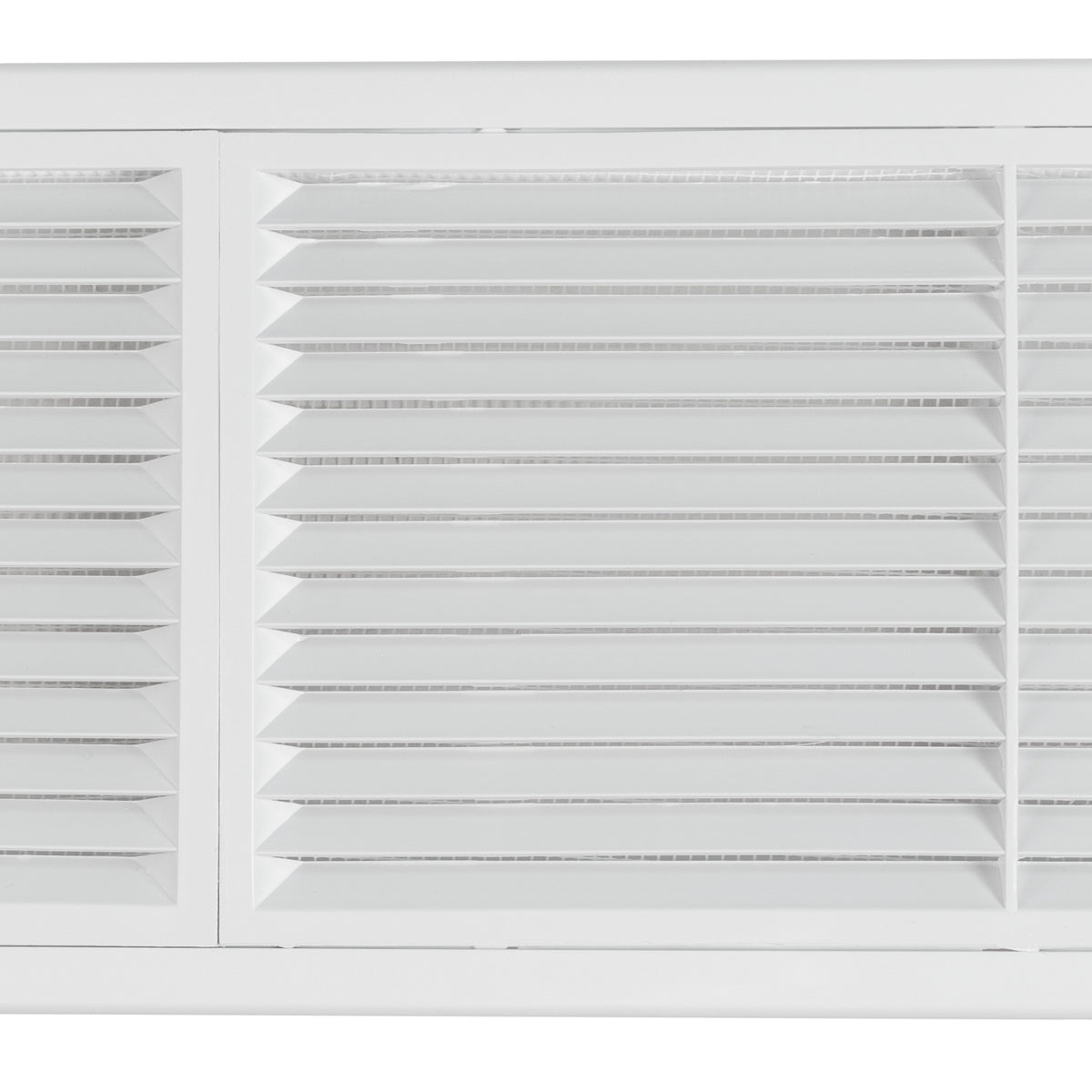 White Louvre Vent with Fly Screen, 110mm x 430mm