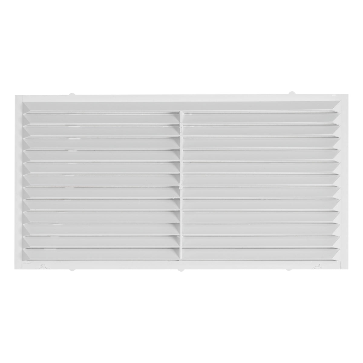 White Louvre Vent with Fly Screen, 110mm x 430mm