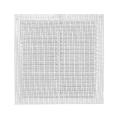 White Louvre Vent with Fly Screen, 195mm x 195mm