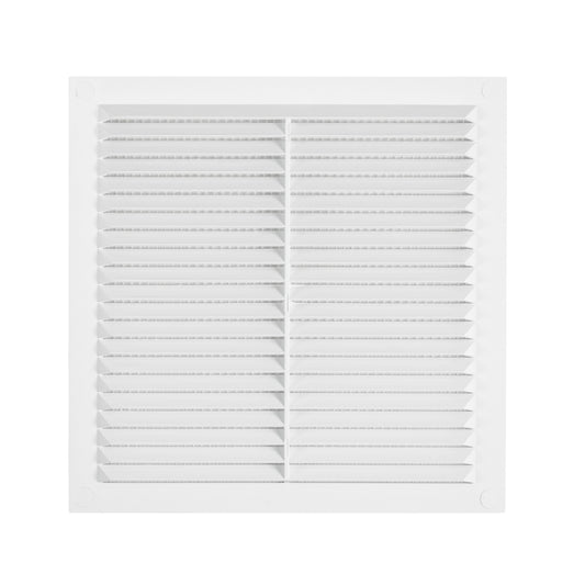 White Louvre Vent with Fly Screen, 235mm x 235mm