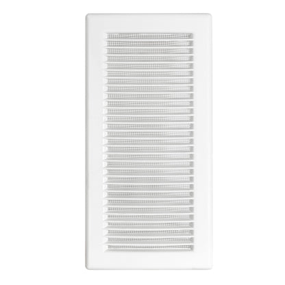 Luxury White Duo Smart Louvre Vent with Fly Mesh, 90mm x 240mm