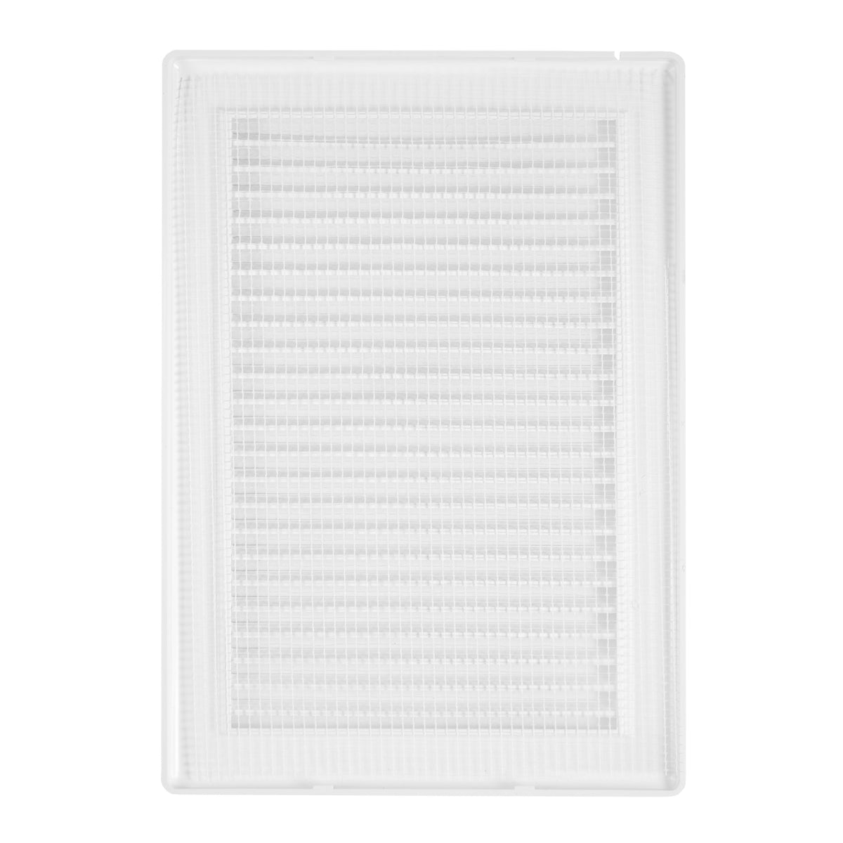 Luxury White Duo Smart Louvre Vent with Fly Mesh, 140mm x 210mm