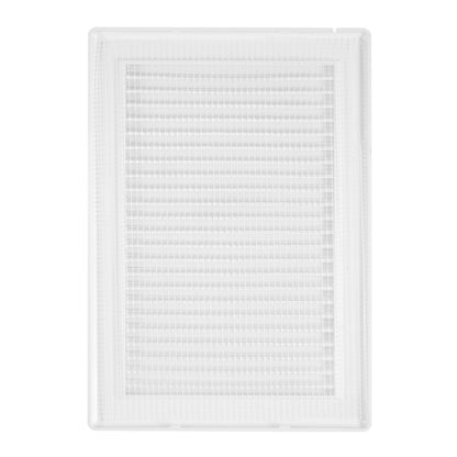 Luxury White Duo Smart Louvre Vent with Fly Mesh, 140mm x 210mm