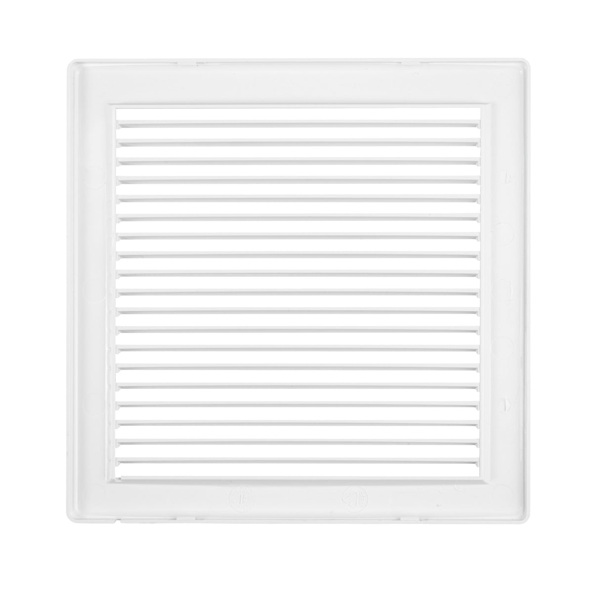 Luxury White Duo Smart Louvre Vent with Fly Mesh, 100mm x 100mm