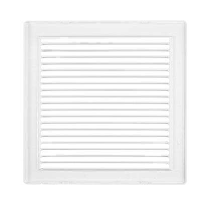 Luxury White Duo Smart Louvre Vent with Fly Mesh, 100mm x 100mm