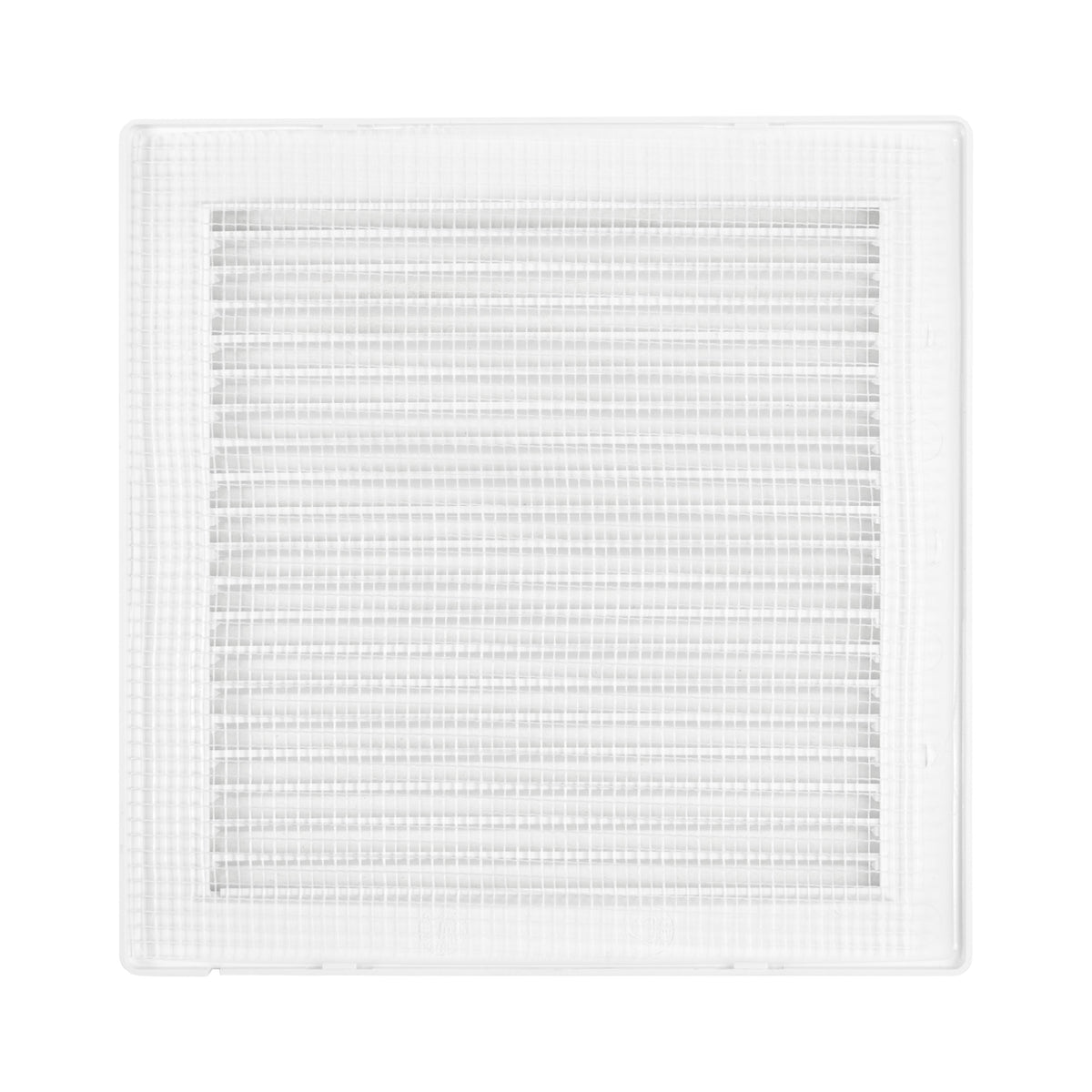 Luxury White Duo Smart Louvre Vent with Fly Mesh, 100mm x 100mm