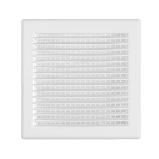 Luxury White Duo Smart Louvre Vent with Fly Mesh, 135mm x 135mm
