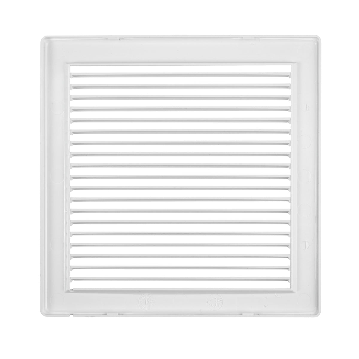 Luxury White Duo Smart Louvre Vent with Fly Mesh, 135mm x 135mm