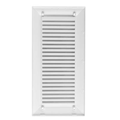 White Duo Smart Louvre Vent with Fly Mesh, 90mm x 240mm