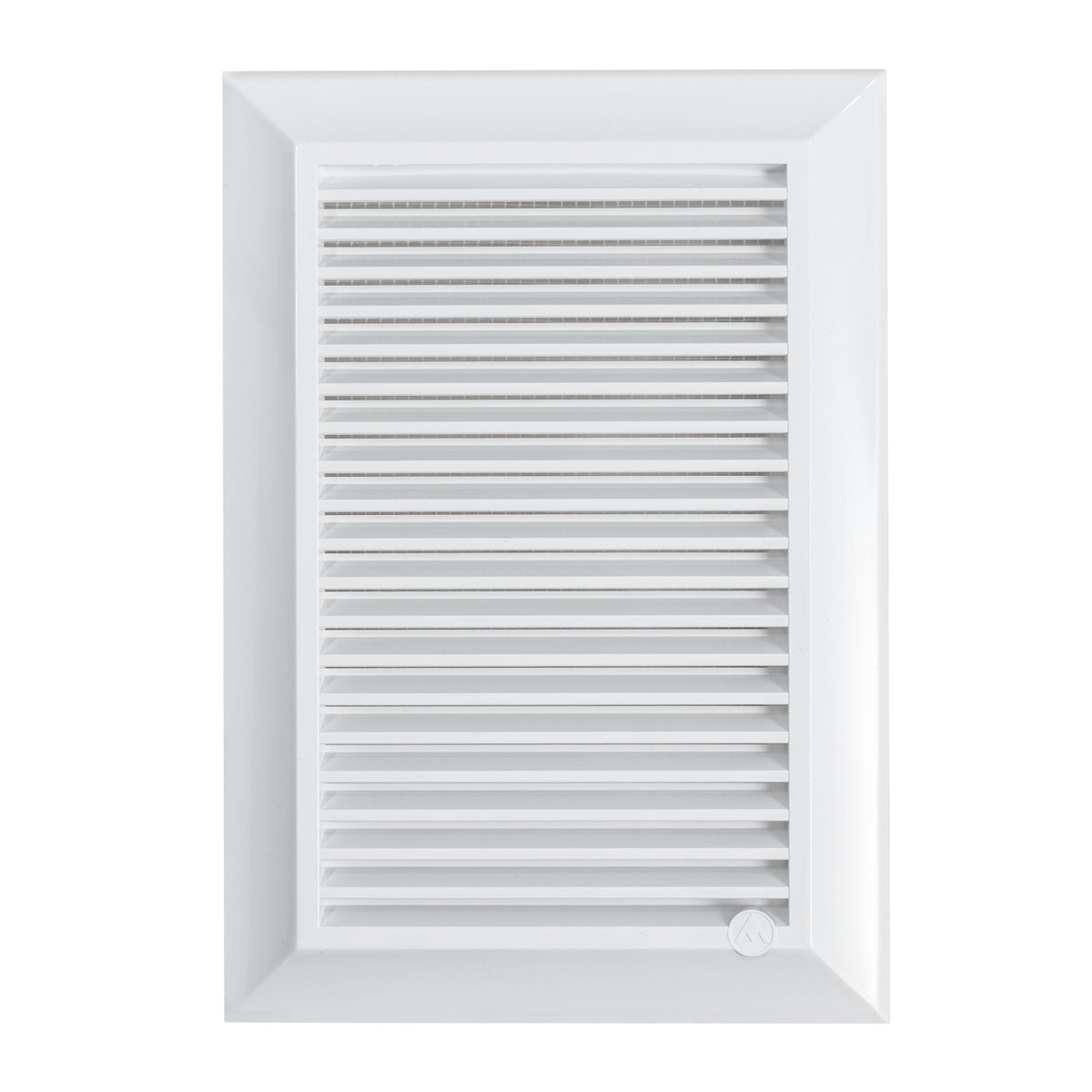 White Duo Smart Louvre Vent with Fly Mesh, 140mm x 210mm