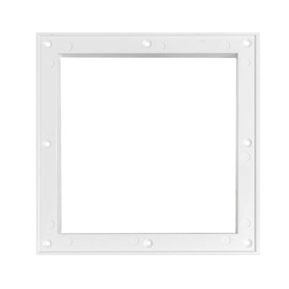 White Duo Smart Louvre Vent with Fly Mesh, 165mm x 165mm
