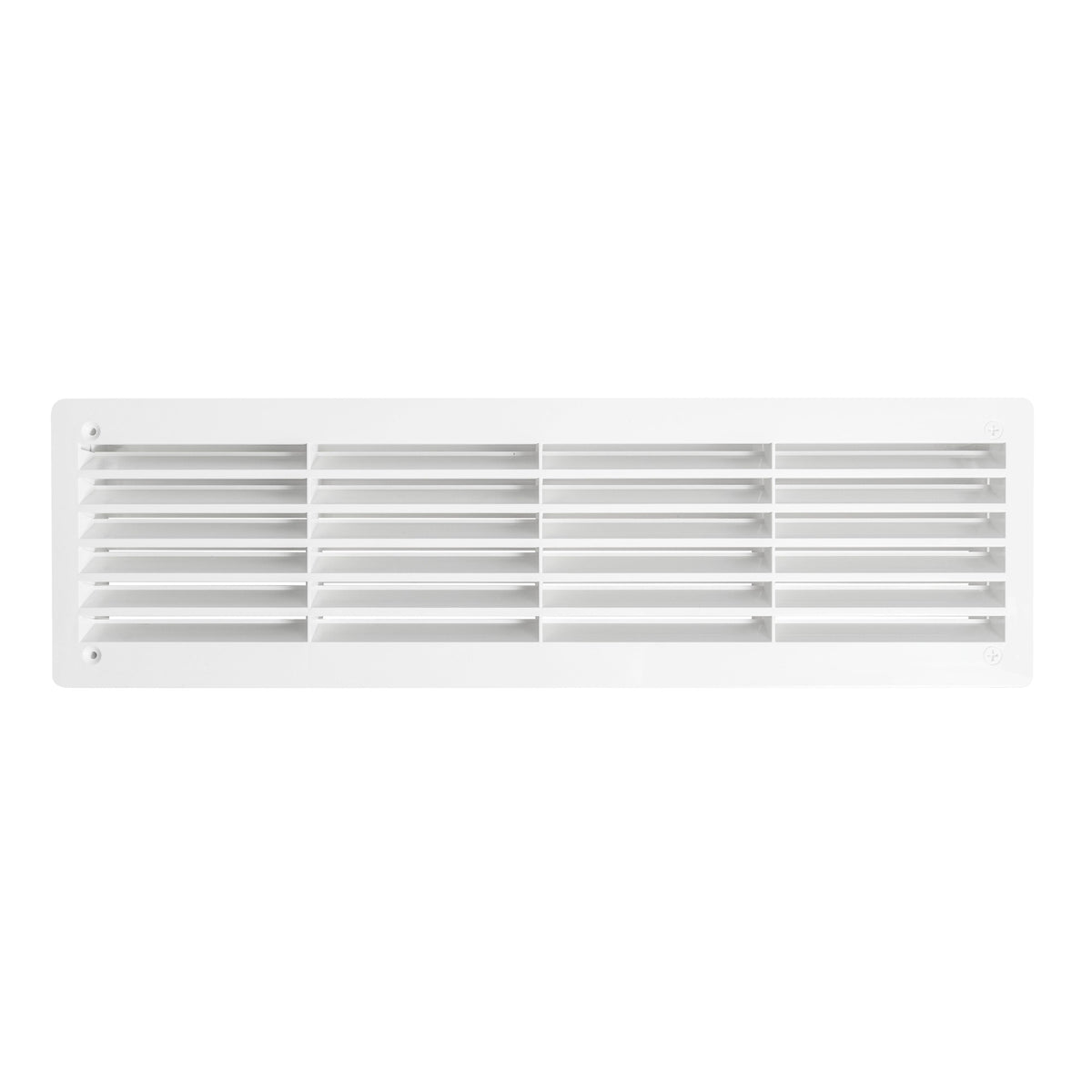 White Rectangle Louvre Door Vent, 90mm x 445mm