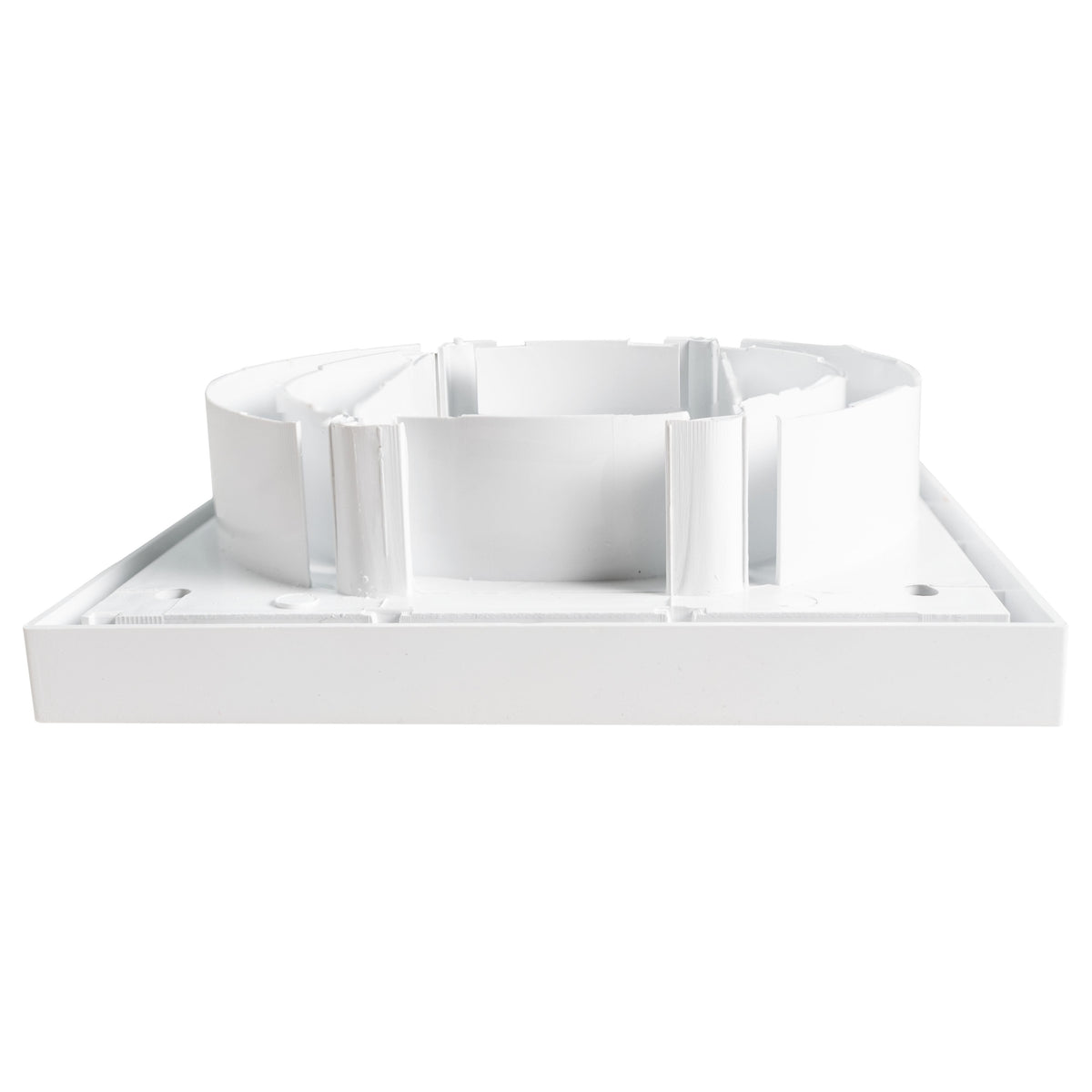 White External Louvre Vent with Fly Screen, 100mm x 125mm