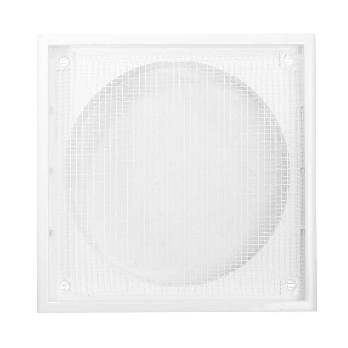 White External Louvre Vent with Fly Screen, 150mm x 150mm