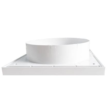 White External Louvre Vent with Fly Screen, 150mm x 150mm